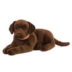 PELUCHE GÉANTE - CHIEN LABRADOR CHOCOLAT